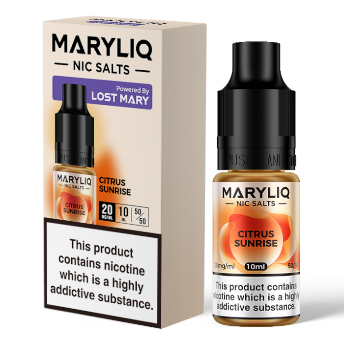 MaryLiq Citrus Sunrise Nic Salts 20mg 10ml