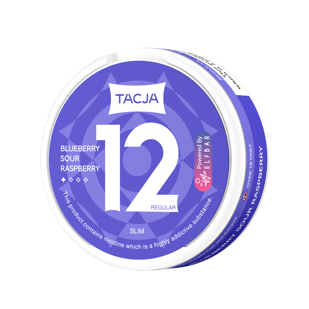 TACJA Blueberry Sour Raspberry Nicotine Pouches 12mg