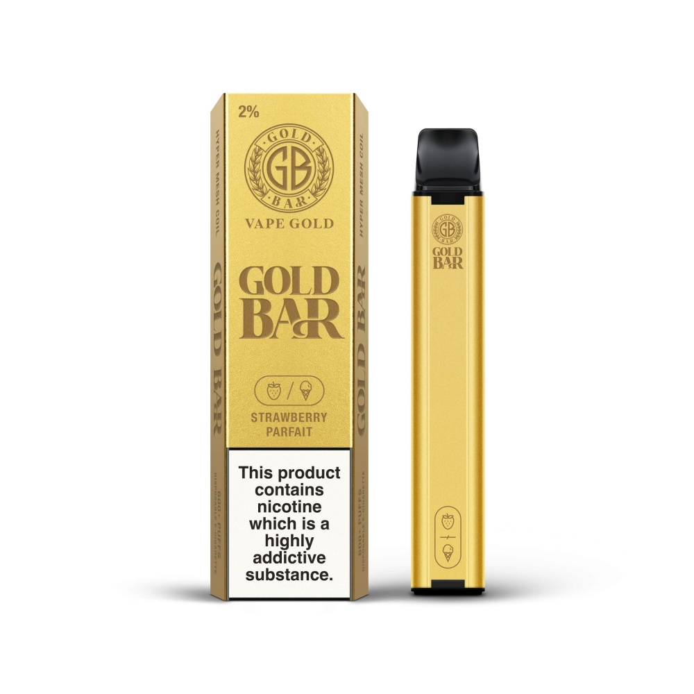 Gold Bar Disposable Pod Strawberry Parfait - 20mg