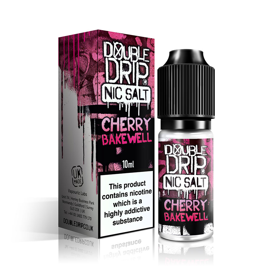 Double Drip Nic Salt Cherry Bakewell - 10mg