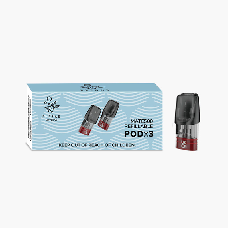 ELFBAR Mate 500 Refillable Replacement Pod 3 Pack - 1.2ohm