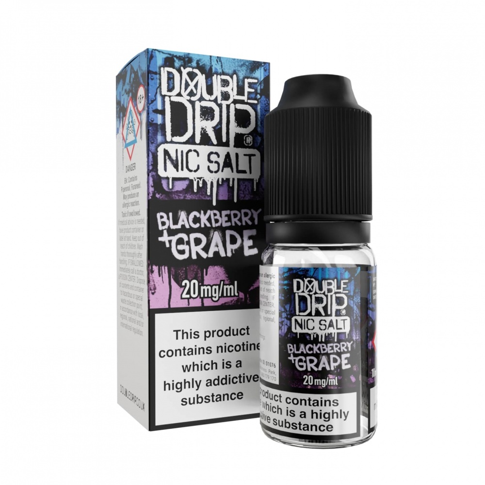 Double Drip Nic Salt Blackberry & Grape - 20mg