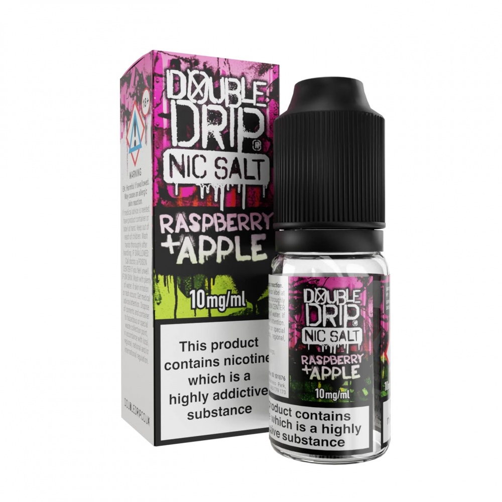 Double Drip Nic Salt Raspberry & Apple - 10mg