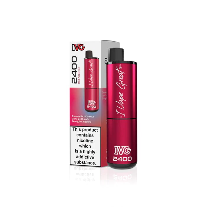 IVG 2400 Disposable Pod Red Apple Ice - 20mg
