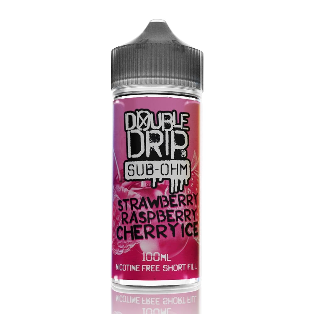 Double Drip 100ml Shortfill Strawberry Raspberry Cherry Ice