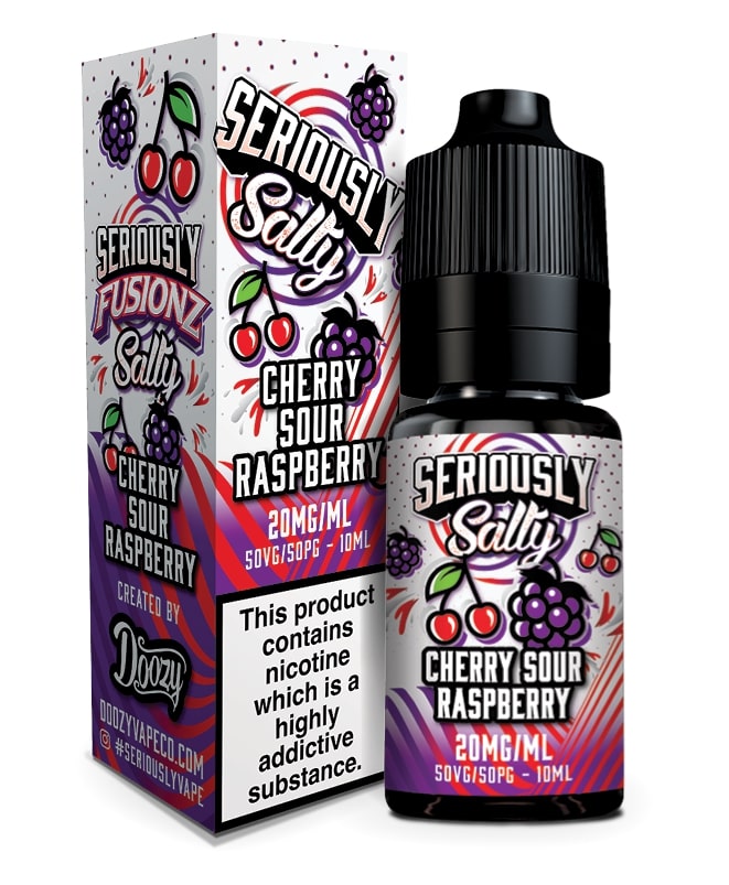 Doozy Vape Seriously Salty Fusionz Cherry Sour Raspberry - 10mg