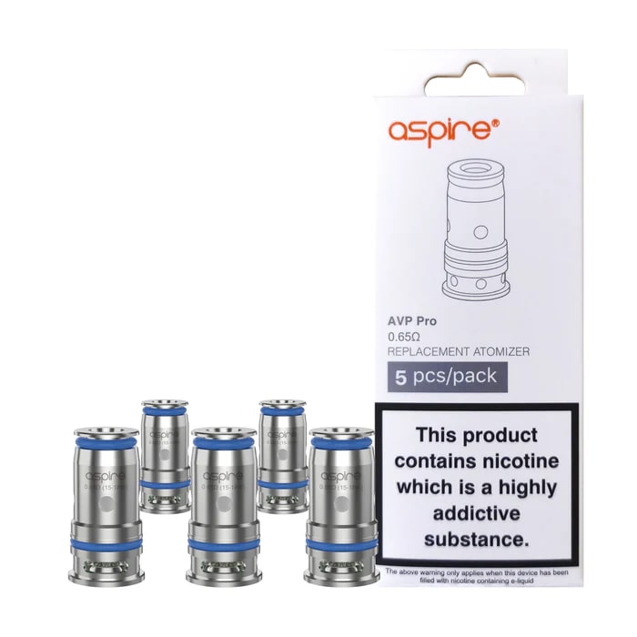 Aspire AVP Pro Coils 5 Pack - 0.65ohm Mesh