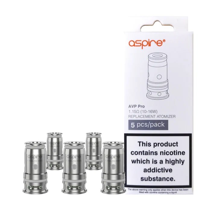 Aspire AVP Pro Coils 5 Pack - 1.15ohm Standard