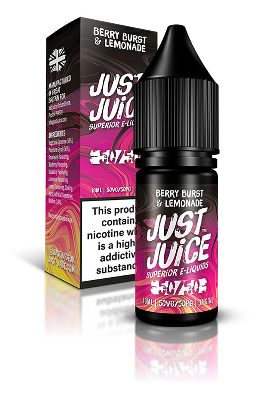Just Juice 50/50 Fusion Berry Burst Lemonade - 03mg